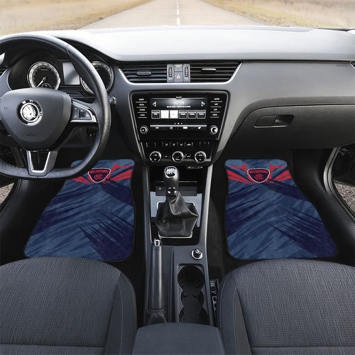 Melbourne Demons Australian Football Car Mats Fierce Devil Mascot - Bold Team Colors