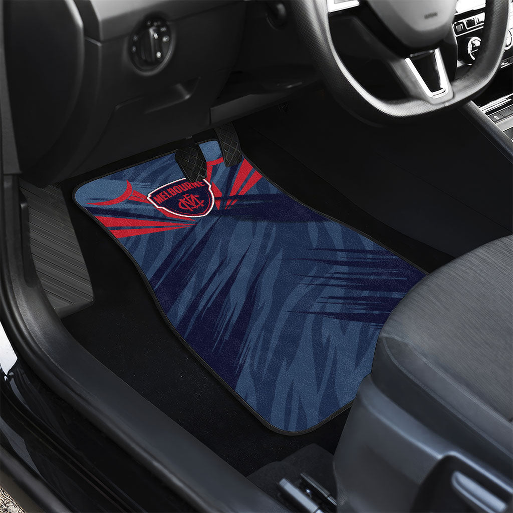 Melbourne Demons Australian Football Car Mats Fierce Devil Mascot - Bold Team Colors