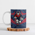 Melbourne Demons Australian Football Ceramic Mug Fierce Devil Mascot - Bold Team Colors