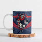Melbourne Demons Australian Football Ceramic Mug Fierce Devil Mascot - Bold Team Colors