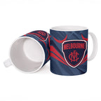 Melbourne Demons Australian Football Ceramic Mug Fierce Devil Mascot - Bold Team Colors