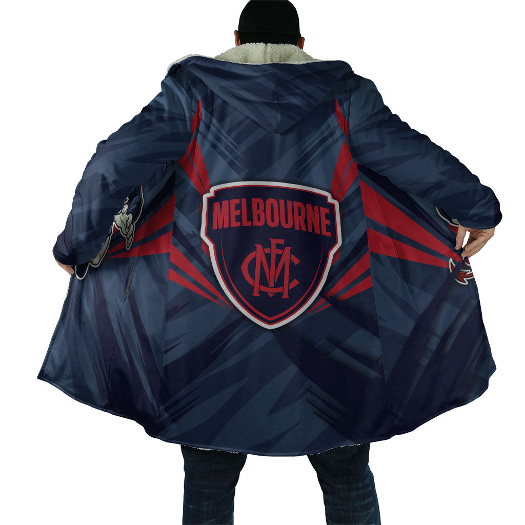 Melbourne Demons Australian Football Cloak Fierce Devil Mascot - Bold Team Colors