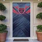 Melbourne Demons Australian Football Door Cover Fierce Devil Mascot - Bold Team Colors