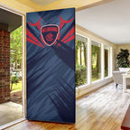 Melbourne Demons Australian Football Door Cover Fierce Devil Mascot - Bold Team Colors