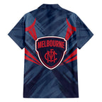 Melbourne Demons Australian Football Family Matching Puletasi and Hawaiian Shirt Fierce Devil Mascot - Bold Team Colors