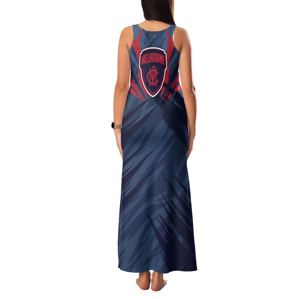 Melbourne Demons Australian Football Family Matching Tank Maxi Dress and Hawaiian Shirt Fierce Devil Mascot - Bold Team Colors