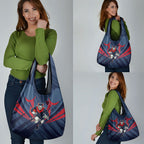 Melbourne Demons Australian Football Grocery Bag Fierce Devil Mascot - Bold Team Colors