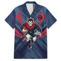 Melbourne Demons Australian Football Hawaiian Shirt Fierce Devil Mascot - Bold Team Colors