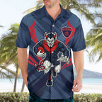 Melbourne Demons Australian Football Hawaiian Shirt Fierce Devil Mascot - Bold Team Colors