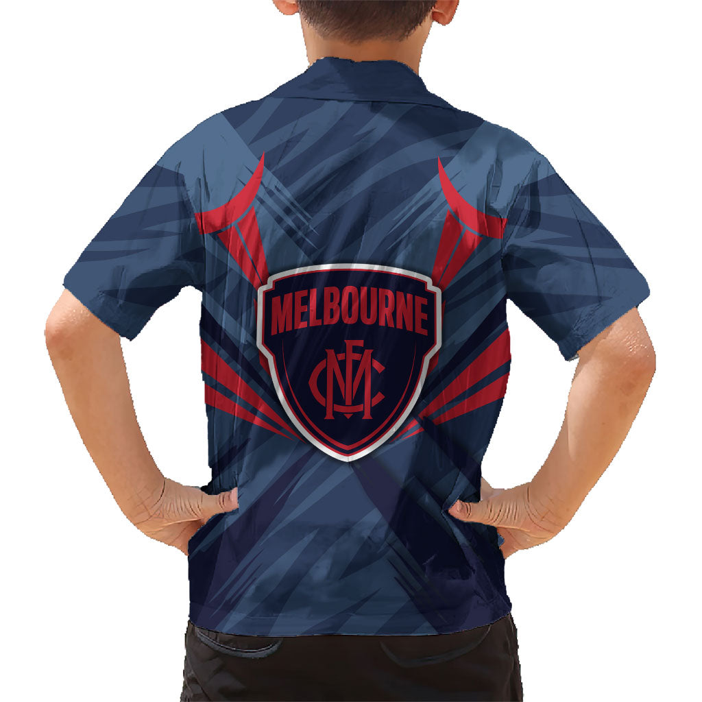 Melbourne Demons Australian Football Hawaiian Shirt Fierce Devil Mascot - Bold Team Colors