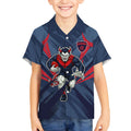 Melbourne Demons Australian Football Kid Hawaiian Shirt Fierce Devil Mascot - Bold Team Colors