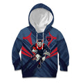 Melbourne Demons Australian Football Kid Hoodie Fierce Devil Mascot - Bold Team Colors