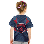 Melbourne Demons Australian Football Kid T Shirt Fierce Devil Mascot - Bold Team Colors