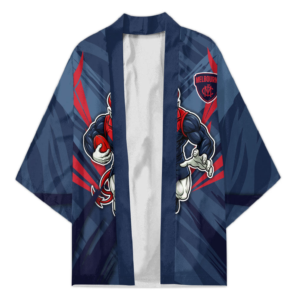 Melbourne Demons Australian Football Kimono Fierce Devil Mascot - Bold Team Colors