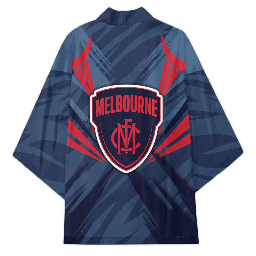 Melbourne Demons Australian Football Kimono Fierce Devil Mascot - Bold Team Colors