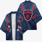 Melbourne Demons Australian Football Kimono Fierce Devil Mascot - Bold Team Colors