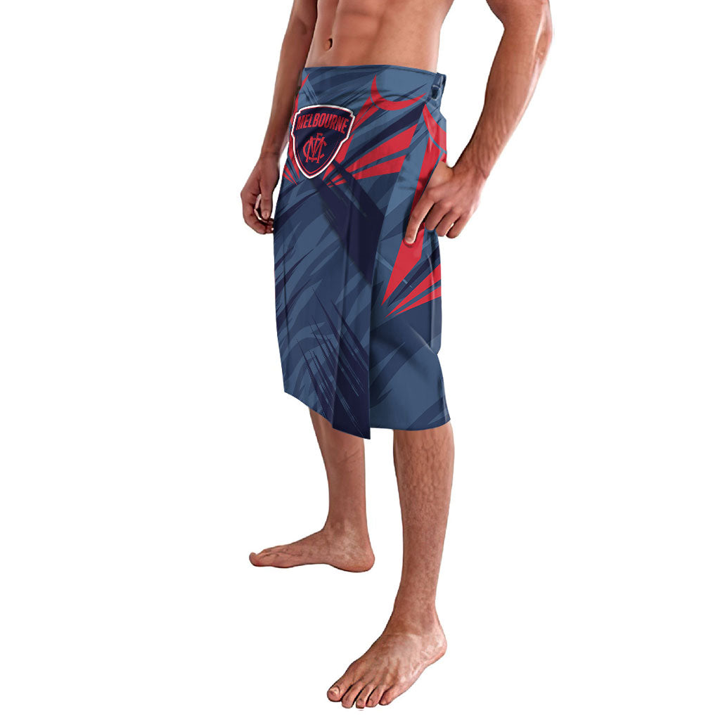 Melbourne Demons Australian Football Lavalava Fierce Devil Mascot - Bold Team Colors