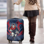Melbourne Demons Australian Football Luggage Cover Fierce Devil Mascot - Bold Team Colors