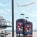 Melbourne Demons Australian Football Luggage Cover Fierce Devil Mascot - Bold Team Colors