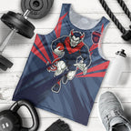 Melbourne Demons Australian Football Men Tank Top Fierce Devil Mascot - Bold Team Colors