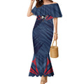 Melbourne Demons Australian Football Mermaid Dress Fierce Devil Mascot - Bold Team Colors