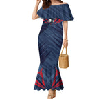 Melbourne Demons Australian Football Mermaid Dress Fierce Devil Mascot - Bold Team Colors