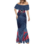 Melbourne Demons Australian Football Mermaid Dress Fierce Devil Mascot - Bold Team Colors