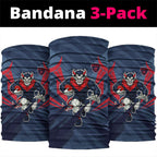 Melbourne Demons Australian Football Neck Gaiter Fierce Devil Mascot - Bold Team Colors