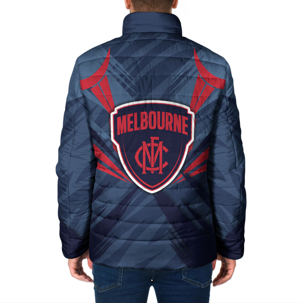 Melbourne Demons Australian Football Padded Jacket Fierce Devil Mascot - Bold Team Colors