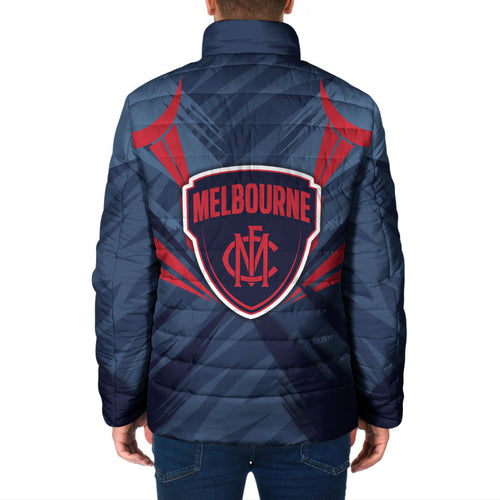 Melbourne Demons Australian Football Padded Jacket Fierce Devil Mascot - Bold Team Colors