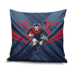 Melbourne Demons Australian Football Pillow Cover Fierce Devil Mascot - Bold Team Colors