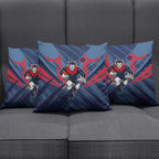 Melbourne Demons Australian Football Pillow Cover Fierce Devil Mascot - Bold Team Colors