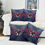 Melbourne Demons Australian Football Pillow Cover Fierce Devil Mascot - Bold Team Colors