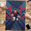 Melbourne Demons Australian Football Puzzle Fierce Devil Mascot - Bold Team Colors