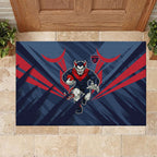 Melbourne Demons Australian Football Rubber Doormat Fierce Devil Mascot - Bold Team Colors