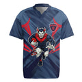 Melbourne Demons Australian Football Rugby Jersey Fierce Devil Mascot - Bold Team Colors
