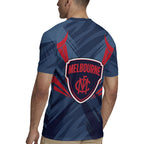 Melbourne Demons Australian Football Rugby Jersey Fierce Devil Mascot - Bold Team Colors