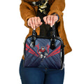 Melbourne Demons Australian Football Shoulder Handbag Fierce Devil Mascot - Bold Team Colors