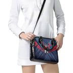 Melbourne Demons Australian Football Shoulder Handbag Fierce Devil Mascot - Bold Team Colors