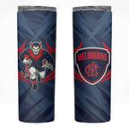 Melbourne Demons Australian Football Skinny Tumbler Fierce Devil Mascot - Bold Team Colors