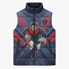 Melbourne Demons Australian Football Sleeveless Puffer Jacket Fierce Devil Mascot - Bold Team Colors