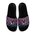 Melbourne Demons Australian Football Slide Sandals Fierce Devil Mascot - Bold Team Colors