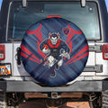 Melbourne Demons Australian Football Spare Tire Cover Fierce Devil Mascot - Bold Team Colors