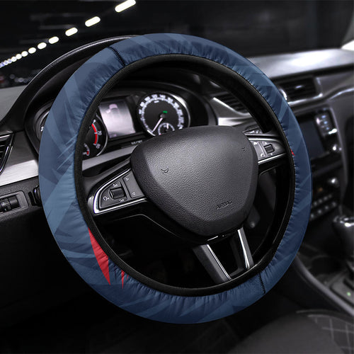 Melbourne Demons Australian Football Steering Wheel Cover Fierce Devil Mascot - Bold Team Colors