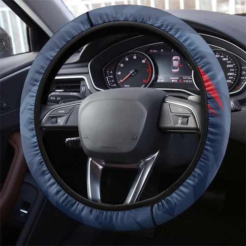 Melbourne Demons Australian Football Steering Wheel Cover Fierce Devil Mascot - Bold Team Colors