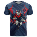 Melbourne Demons Australian Football T Shirt Fierce Devil Mascot - Bold Team Colors