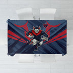 Melbourne Demons Australian Football Tablecloth Fierce Devil Mascot - Bold Team Colors