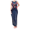 Melbourne Demons Australian Football Tank Maxi Dress Fierce Devil Mascot - Bold Team Colors