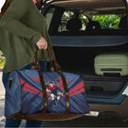 Melbourne Demons Australian Football Travel Bag Fierce Devil Mascot - Bold Team Colors