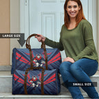 Melbourne Demons Australian Football Travel Bag Fierce Devil Mascot - Bold Team Colors